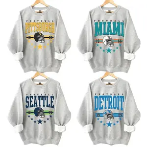 Vintage 1960s Football Team Sweatshirt, Retro Cowboy Game Day Shirt, 90s All Team Classic Football, Gift Fan Sport Menswear Crewneck Unisex