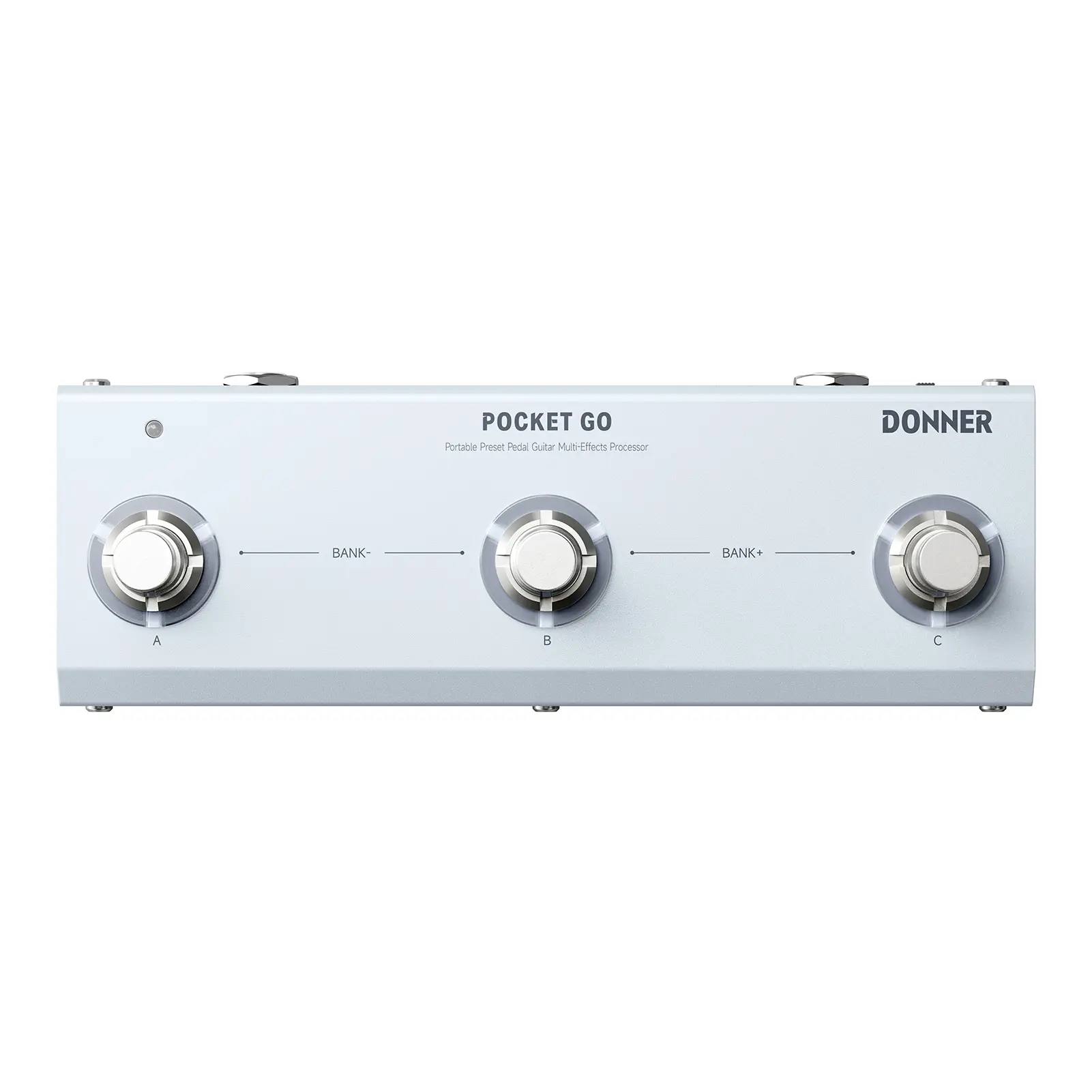 Donner Pocket Go Compact Multi-Effects Guitar Pedal - OTG Compatible, Batteries Built-In, Battery-Powered Effect Pedal, Guitar Effects Pedal, Usb