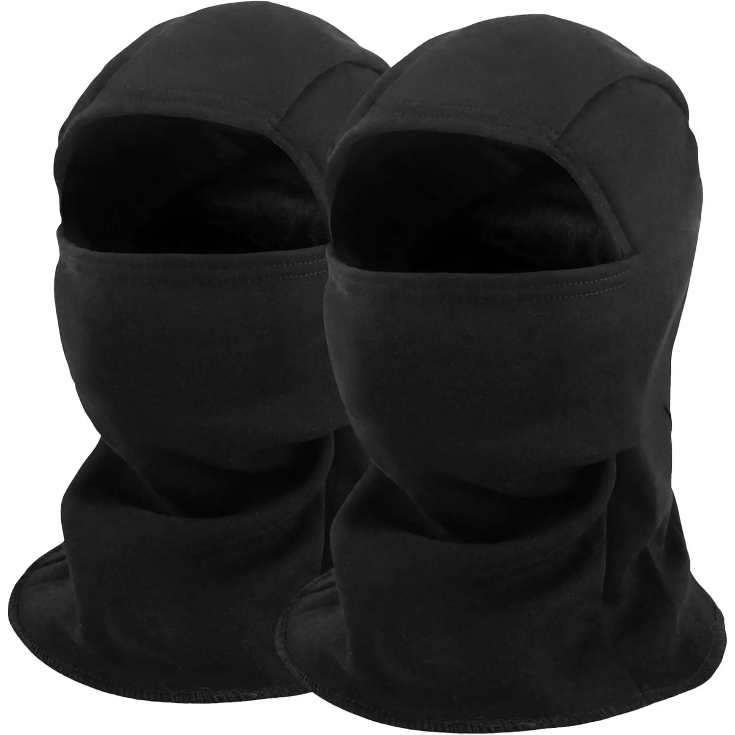 2-Pack Adult Cotton Balaclava Ski Masks - Durable, Flexible, Versatile Fleece Thermal Full-Face Cover, Outdoor Biking Gear, Heat Insulating, Great Size, Keep Head and Neck Warm for Motorcycle, Snowboarding, Climbing