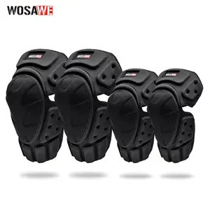 WOSAWE Motorcycle Knee Pads High-Impact EVA Foam Motocross Knee Shin Guards Protector for Adults Cycling Skating