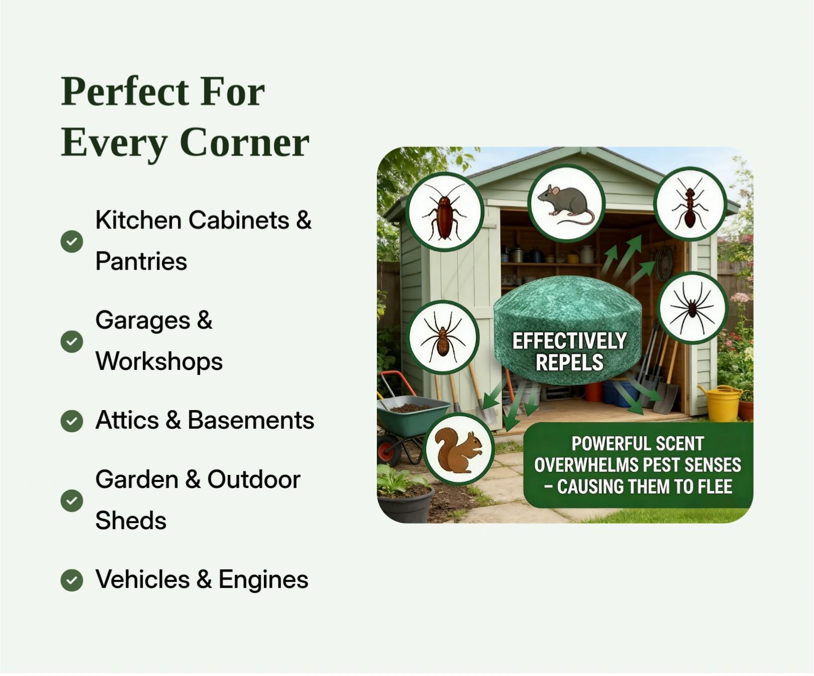 Aromatic Scented Balls! Infused with refreshing Peppermint and Lemon Oil. Long-lasting natural fragrance for indoor and outdoor use.Peppermint Oil Rodent Repellent