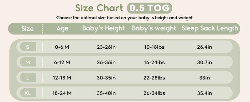 Yoofoss Baby Sleep Sack 0-6 Months Wearable Blanket for Babies 100% Organic Cotton 2-Way Zipper TOG 0.5 Toddler Sleeping Sack Floral Design