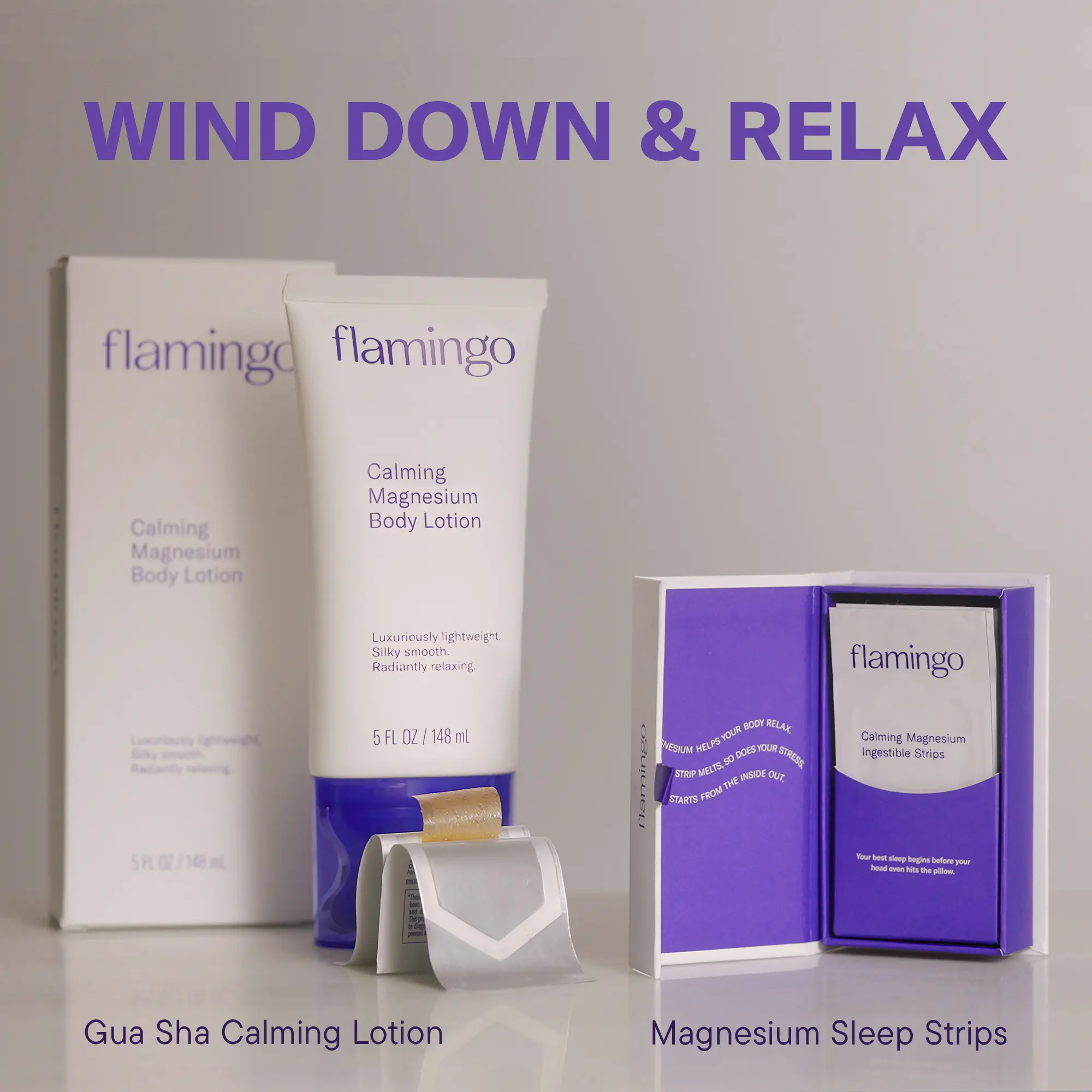 Calming Magnesium Dual-Action Kit Body Care: Magnesium Supplement with Massage Lotion & Better-Absorbing Strips