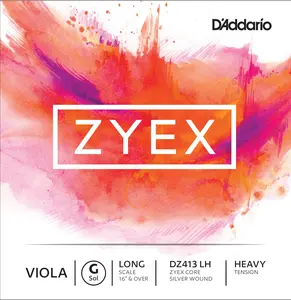 D'Addario Zyex Viola Single G String, Long Scale, Heavy Tension