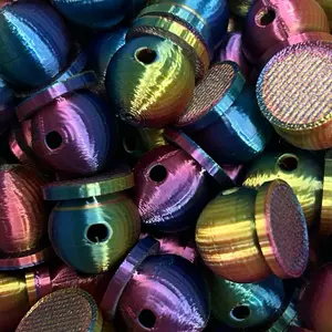 20 pcs 3-D printed flat back beads perfect for keychains, wristlets, pens, or for embellishing any DIY craft project