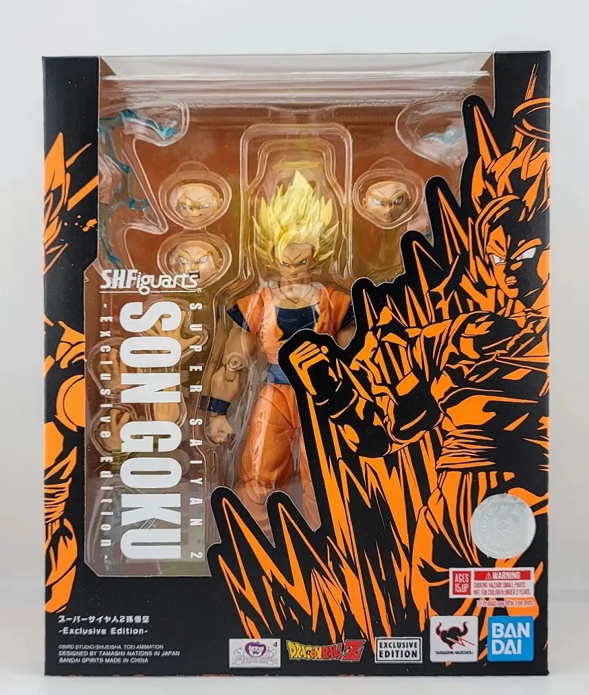 Bandai Tamashii Nations Dragon Ball Z S.H.Figuarts Super Saiyan 2 Son Goku Exclusive Action Figure