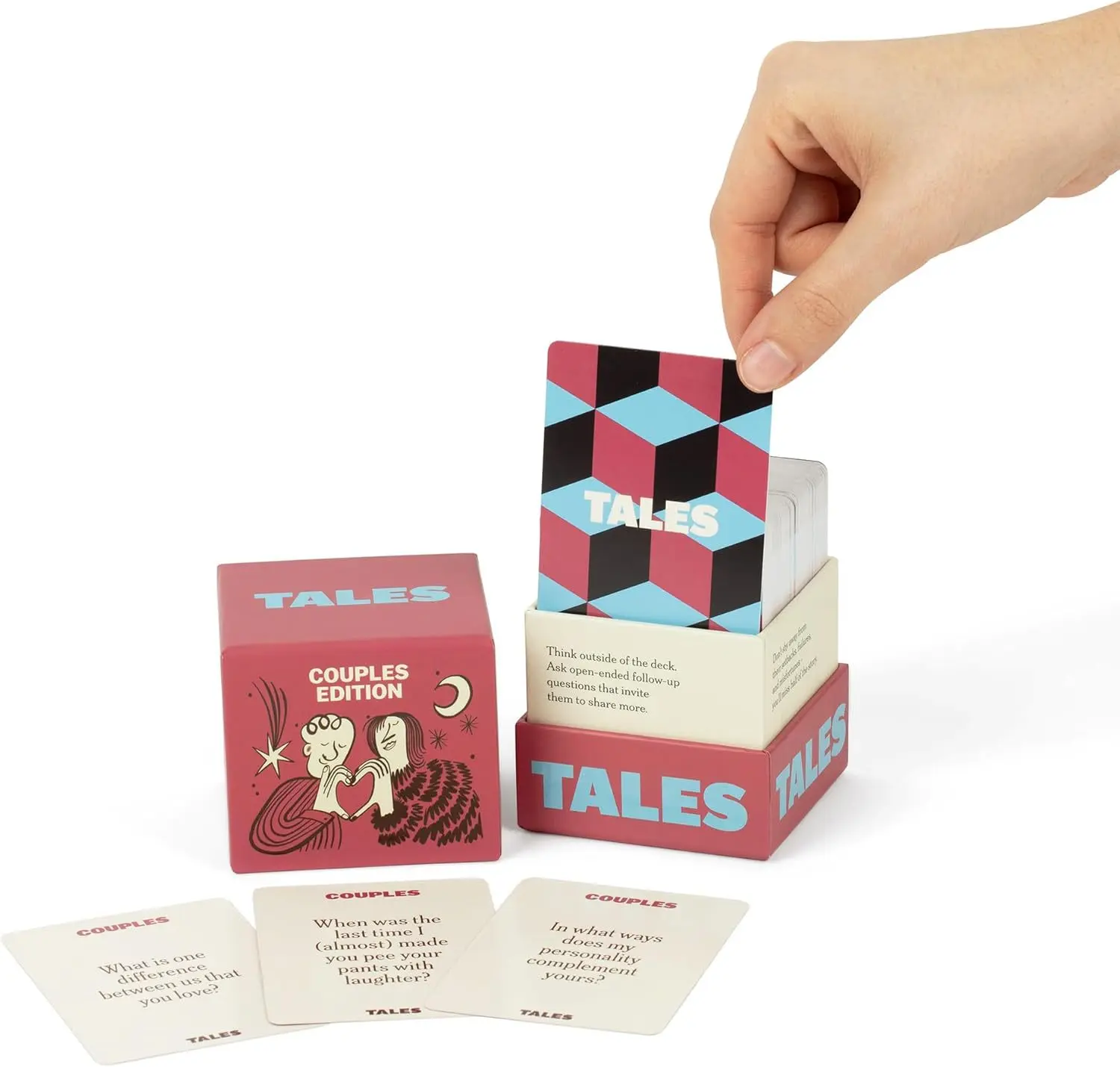 Paper Family Story Interview Card Game Kit - 150 No-Battery-Needed Cards, 350gsm Matte-Finish, Expert-Crafted Questions, Durable and Portable, Sparks Profound Reflections for Couples, Builds Trust, Fosters Self-Expression