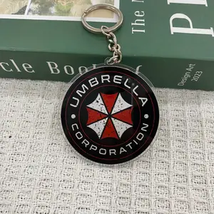 Umbrella Corp0rati0n Keychain, Res!dent ev!l Requimi Keychain, Gift For Fans