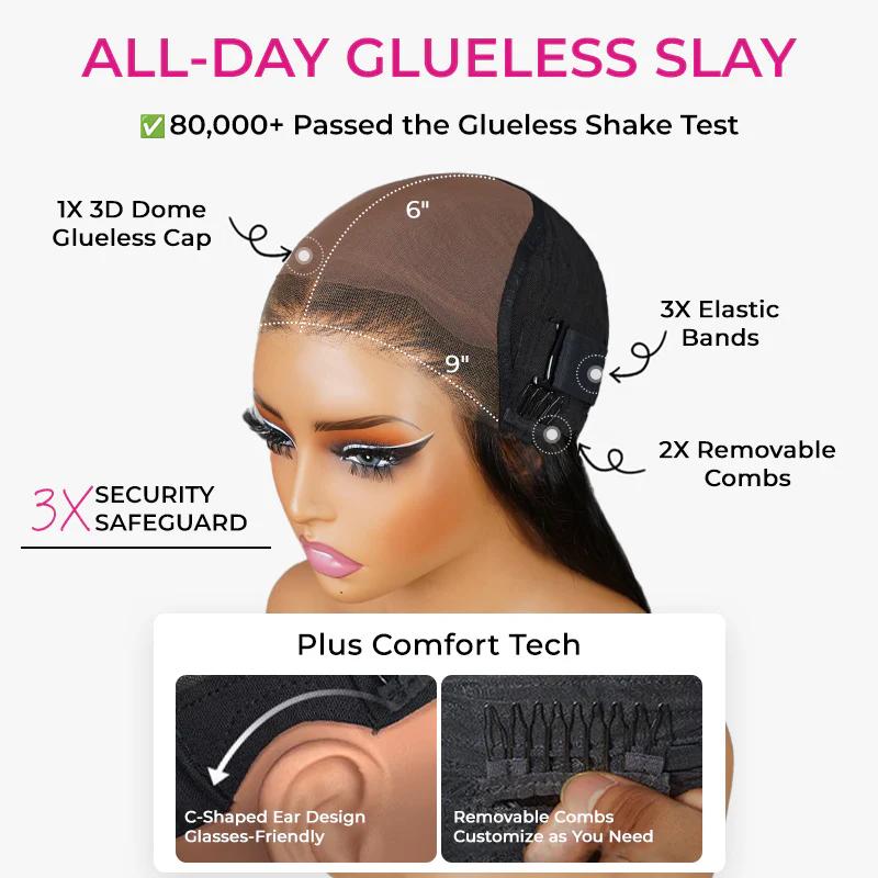 [Free Upgraded] ISEE M-Cap Wear Go Water Wave 9x6 Pre-Bleached Tiny Knots Pre-Plucked HD Lace Human Hair Wig - Medium Size Cap Gift for Girlfriend/Wife/Family #TikTokShopHolidayHaul