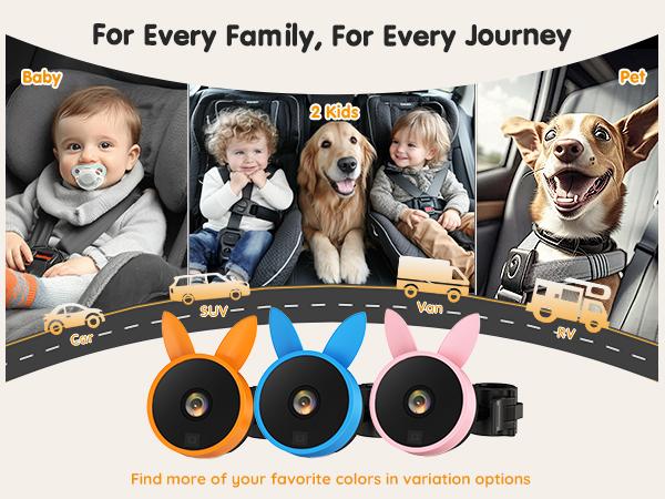 Babyvue BV3PRO 7.2" Dual Car Camera Baby Monitor, 1080P HD Split Screen, IR Night Vision, Double Car Camera for 2 Baby, Easy Setup for Carseat, Perfect for Family Travel, Pet Friendly Babyvue BV3PRO 7.2" Dual Car Camera Baby Monitor, 1080P HD Split Screen, IR Night Vision, Double Car Camera for 2 Baby, Easy Setup for Carseat, Perfect for Family Travel, Pet Friendly