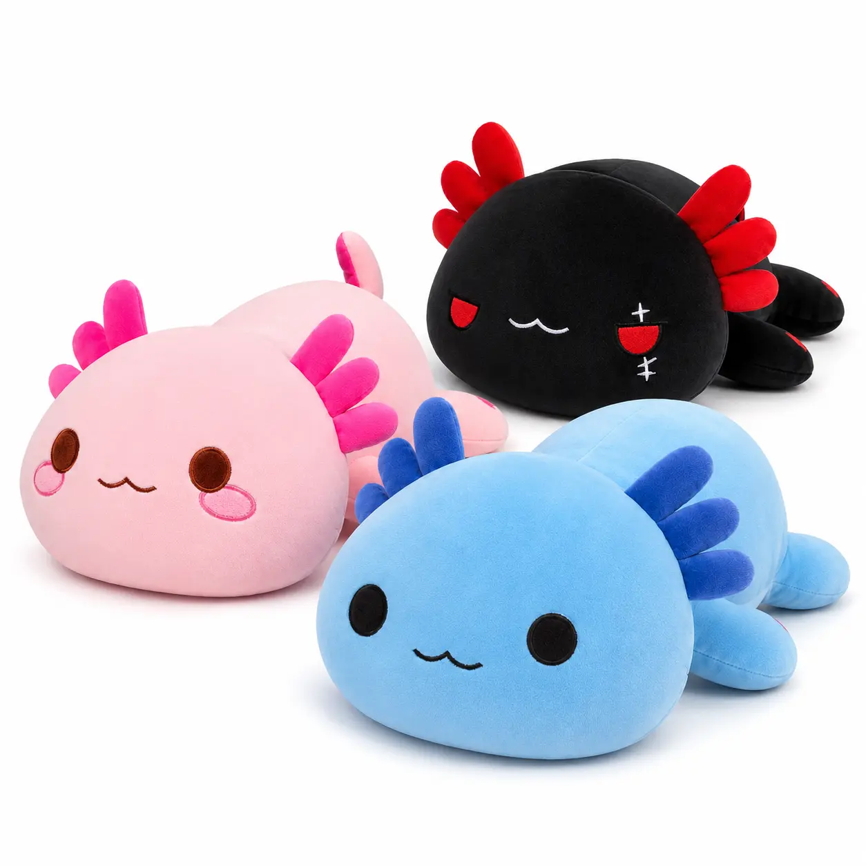 CHUBBYJOY Axolotl Plush Toy, 12Inch 20Inch Cute Stuffed Animal Pillow with Ultra Soft Short Plush Fabric, PP Cotton Filling, Kawaii Plush Doll Pillow for Kids, Bedroom Sofa Decor