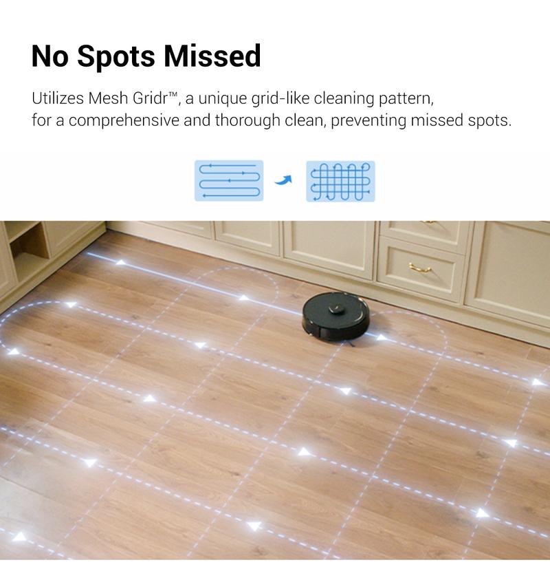 Tapo RV30 MAX Plus: LiDAR Robot Vacuum & Mop with Auto-Empty Dock, 5300Pa,Smart Mapping, Voice Control, 97%+ Dust Pickup, 3L Dust Bag, 2 Months Hands-Free Cleaning
