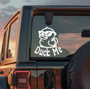 Duck Me Premium Vinyl Decal - Charming Duck Design for Duck Lovers & Collectors - Multiple Color & Size Options Available - Ideal for Personal Space Enhancement