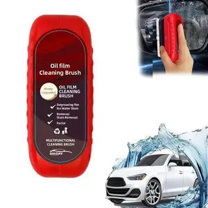 New Automotive Oil Film Cleaning Brush, Glass Coating for Windshield Glass Oil Film Remover, Strong Front Windshield Remover for Windshield