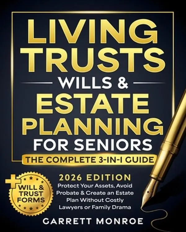 Living Trusts, Wills & Estate Planning for Seniors: 2026 Senior Edition 3-in-1 Complete English Guide - Protect Assets, Avoid Probate, Create Plan Without Cost - Garrett Monroe, Independently Published Paperback