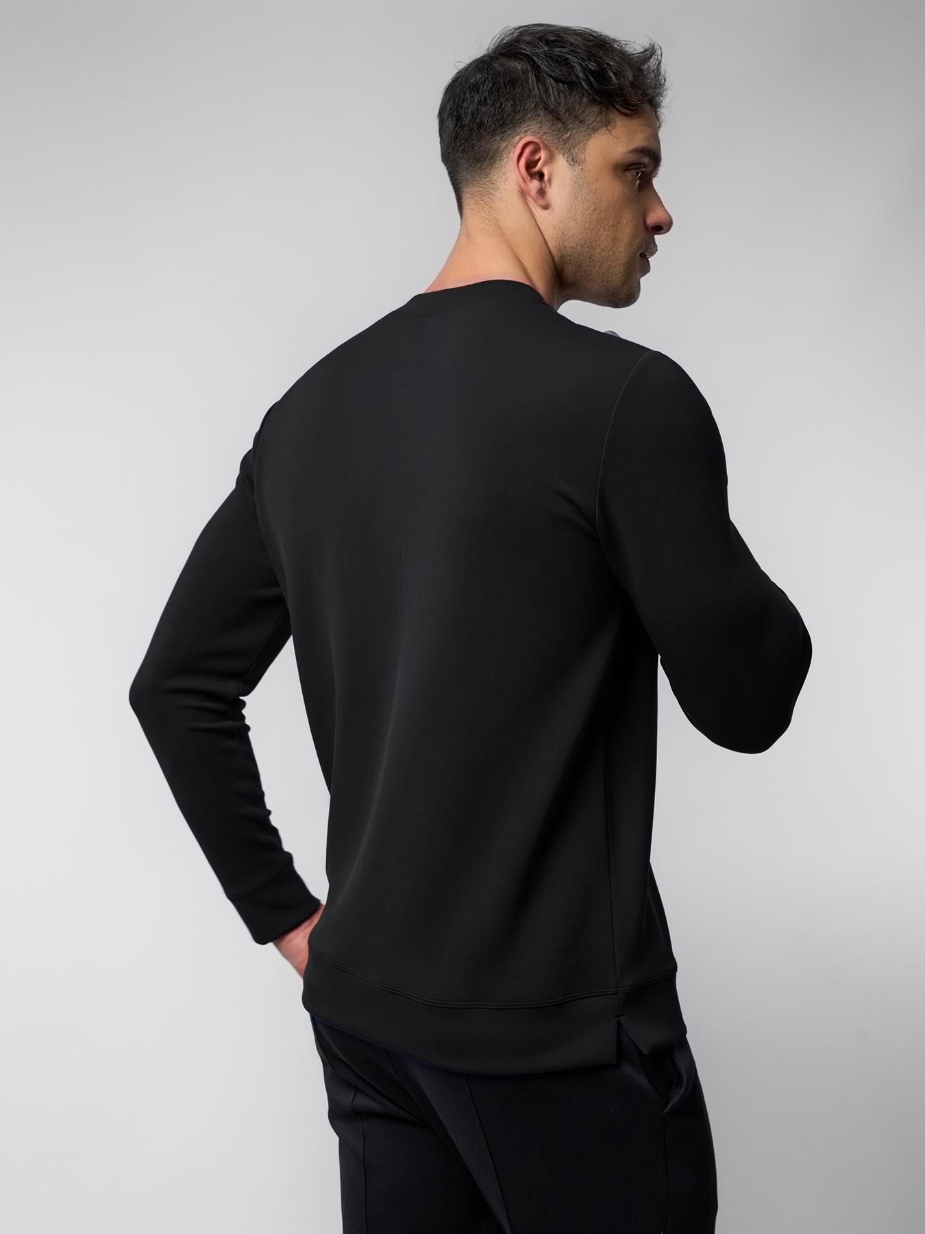 Fioboc Men's Modal Crewneck Sweatshirt - Long Sleeve Casual Top for Fall Winter, Wrinkle Resistant Soft Comfort SpringStatements