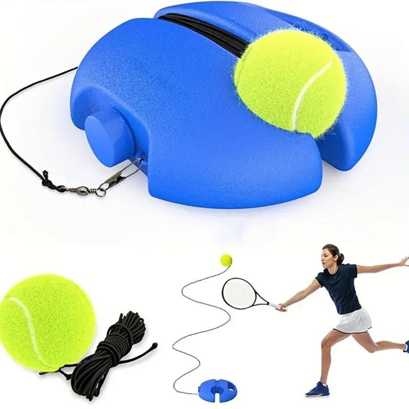 Tennis Training Ball with String, Rebound Ball, Self-Practice Tennis Equipment, Portable Training Tool for Beginners, Gear