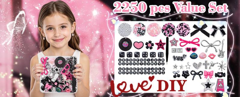 Junk case charms,junk case Kit for Customizing Diy Cases,With Cute Bow,Flatback Pearls,Letter Beads, Aesthetic Big Decor for Personalization Junk case charms,junk case Kit for Customizing Diy Cases,With Cute Bow,Flatback Pearls,Letter Beads, Aesthetic Big Decor for Personalization