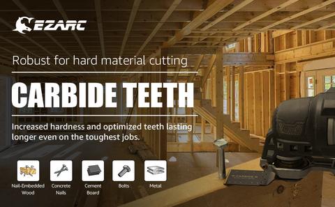 1-3/8 in. Carbide Oscillating Blade For Hardened Metals,OIC34B Cutting Heavy Duty, FathersDayGift