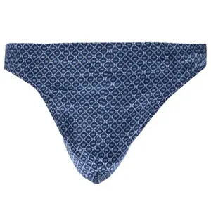 Men's Stretch Silk Thong Diamond Pattern T-Back No Trace Adult Underwear G-String