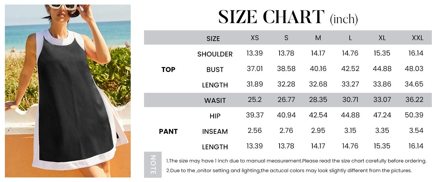 Tanming Women's 2 Piece Sets Casual Color Block Crewneck Short Sleeve Pullover Tops Matching Shorts with Pockets Lightweight Activewear