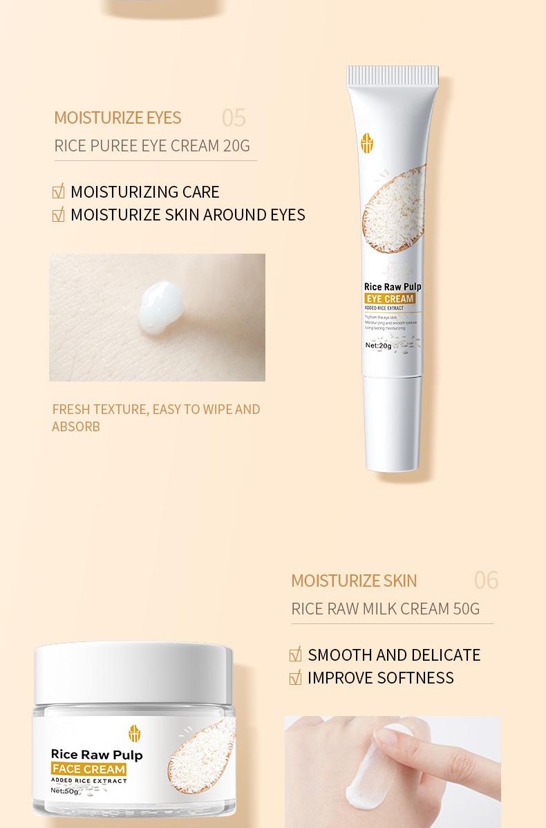 Korean Rice Toner Set with 77.78% Rice Extract & Niacinamide for Hydration & Brightening 6 Best-Selling Products Ideal for Gifts