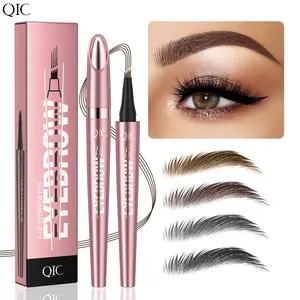 Waterproof Micro-Fork Eyebrow Pencil, Long-Lasting Brow Pen for Natural Hair-Like Strokes, Smudge-Proof Makeup Tool for Daily Use & Soft Glam Cosmetic