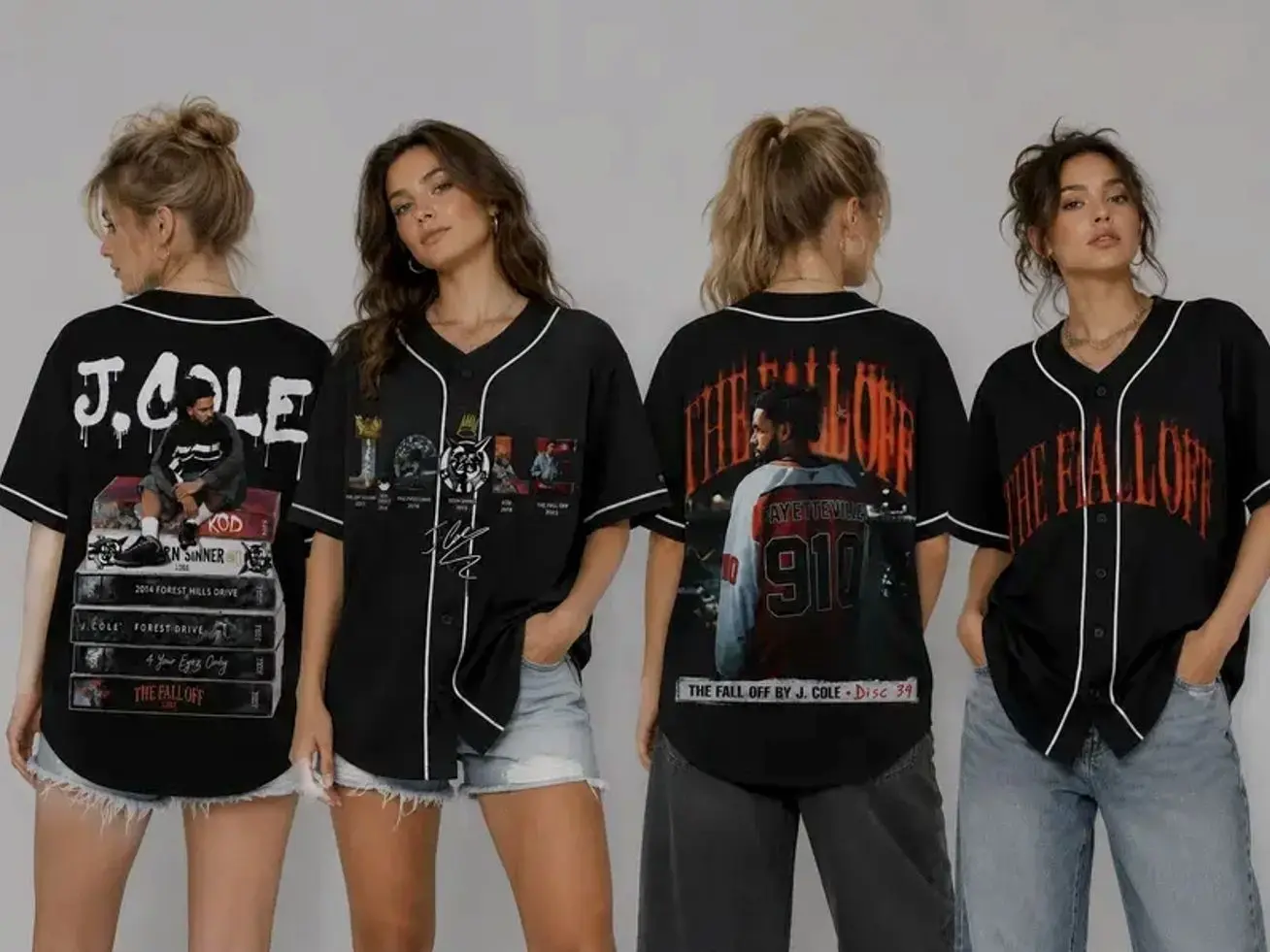J. Cole The Fall-Off Tour 2026 Baseball Jersey, Disc 29, Disc 39 Hip-Hop Shirt, The Fall-Off Album Jermaine Lamar Cole Fan Graphic Tee, Cole World Music Fan Merch Shirt, Gifts Fan XE7