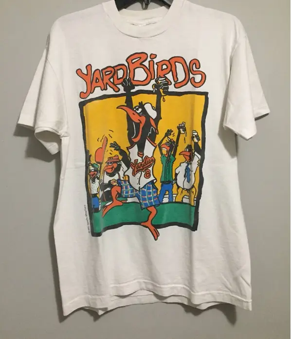 Vintage 90s Orioles Yard Birds Black T-Shirt Unisex, Girlfriend Gift, Perfect Gift, Clothing Gift, Gift For Her, Gift For Women, Birthday Gift