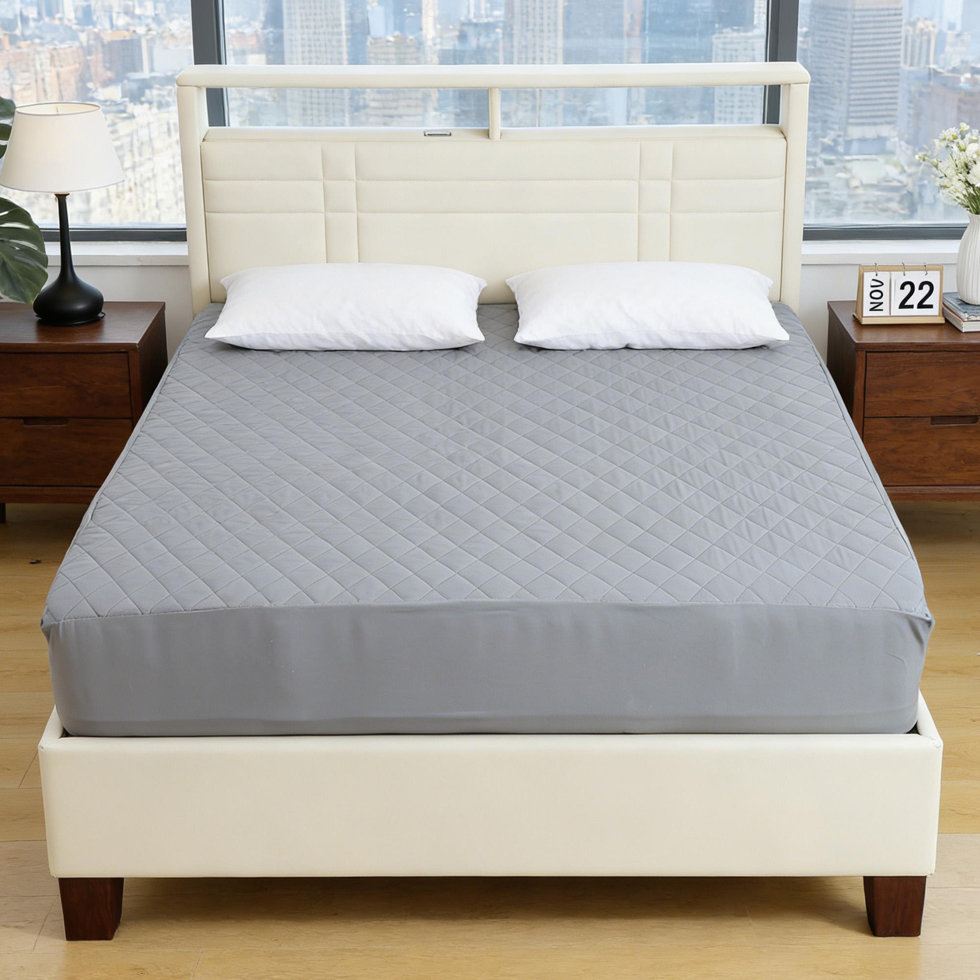 Bepatio Mattress Cover Waterproof, Deep Pocket Mattress Pad Protector Fits to 6''-16'', Breathable Hollow Cotton Filling Quilted Mattress Protector for King Size,Hotel