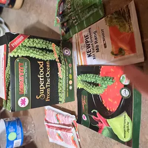 [Buy 1 Get 1 Gift Free] Longevity Dehydrated Sea Grapes 6 Packs of 4.23 oz Green Caviar Umibudo Latok Seaweed Organic Premium Quality Crunchy Flavor Superfood From The Ocean