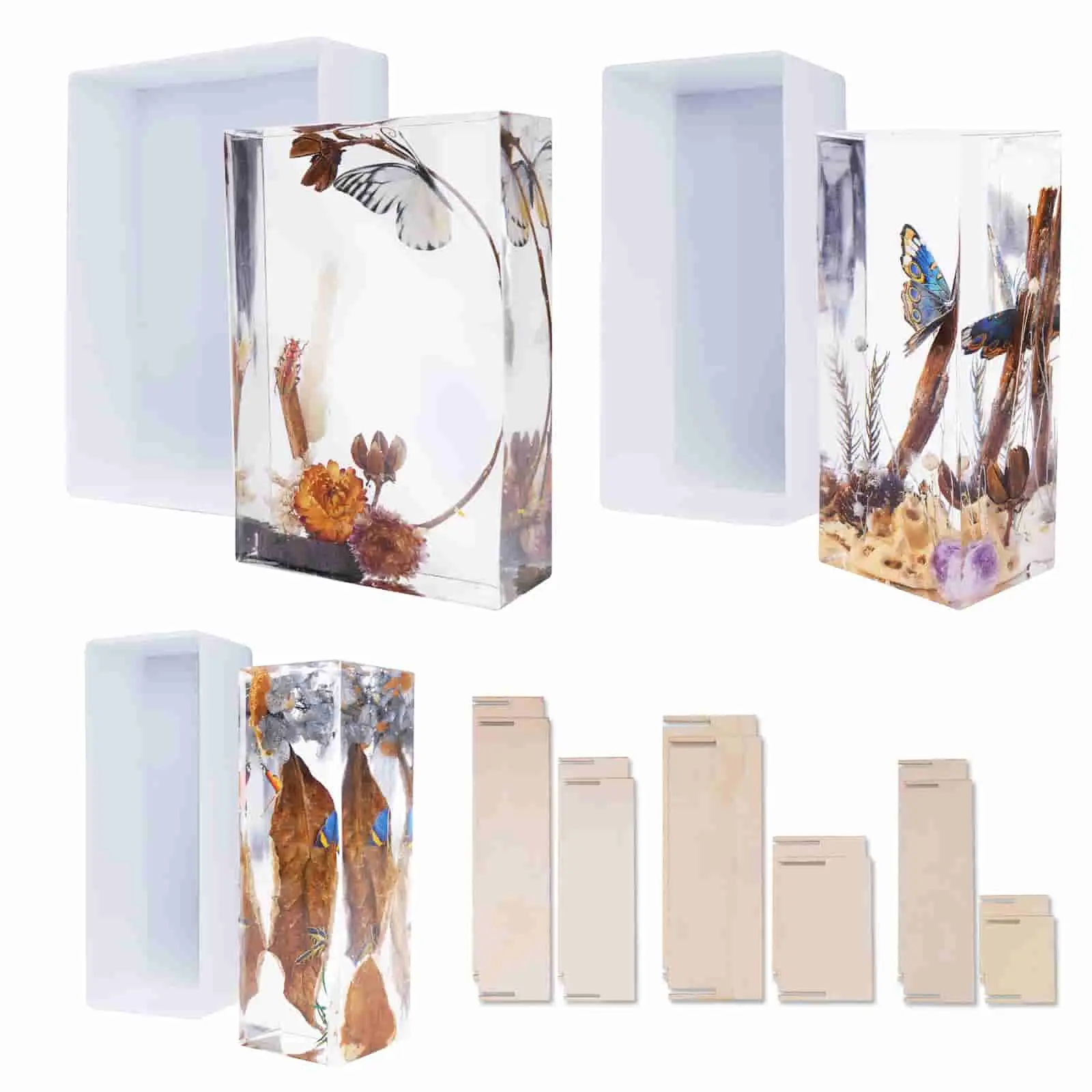 Rectangle Resin Molds for Flowers Preservation, Insect Specimen, Home Décor - LET'S RESIN