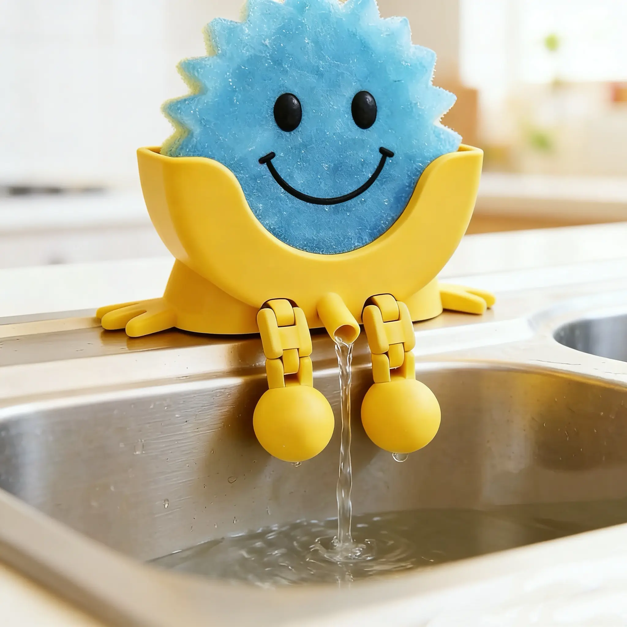 Cute Sponge Holder with Drainage - Funny Sponge Stand for Kitchen Sink - Kitchen Gadgets Accessories Cute Sponge Holder with Drainage - Funny Sponge Stand for Kitchen Sink - Kitchen Gadgets Accessories