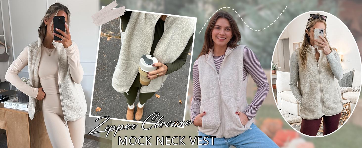 Songling Sherpa Fleece Vest for Women Trendy Warm Sleeveless Vests Jacket Lightweight Zip Coats with Pockets Fall Outerwear Fabric Soft Womenswear Fuzzy Casual Brown Outdoor Minimalist Songling Sherpa Fleece Vest for Women Trendy Warm Sleeveless Vests Jacket Lightweight Zip Coats with Pockets Fall Outerwear Fabric Soft Womenswear Fuzzy Casual Brown Outdoor Minimalist