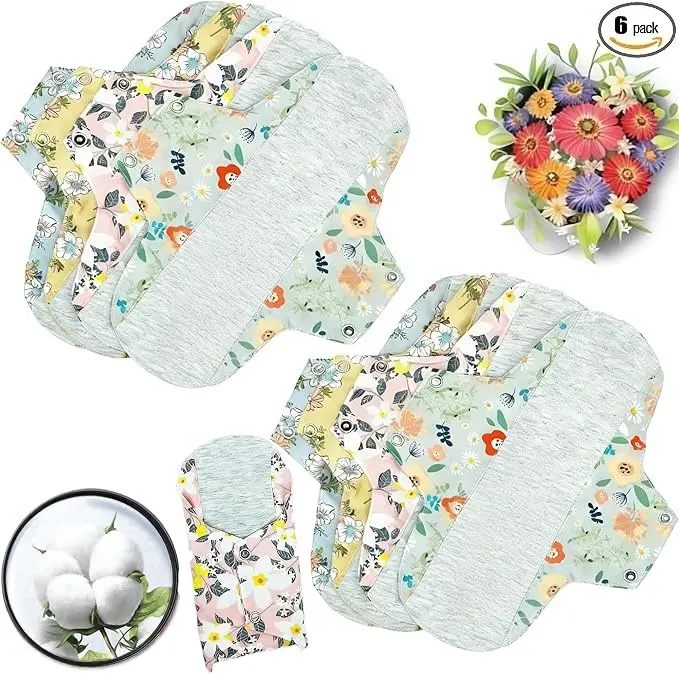 Reusable Washable Incontinence Pads for Women Pads with Elderly Care Mobility Support,Graphene Reusable Waterproof Pads,Feel Secure,Dry, and Comfortable for Day and Night