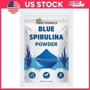 Blue Spirulina Powder Natural Food Coloring | Phycocyanin Extract Vegan Superfood Powder for Smoothies, Baking & Drinks | Plant-Based Blue Food Dye for Cakes, Smoothie Bowls, Energy Bars & Desserts | Natural Blue Spirulina Powder 1 oz