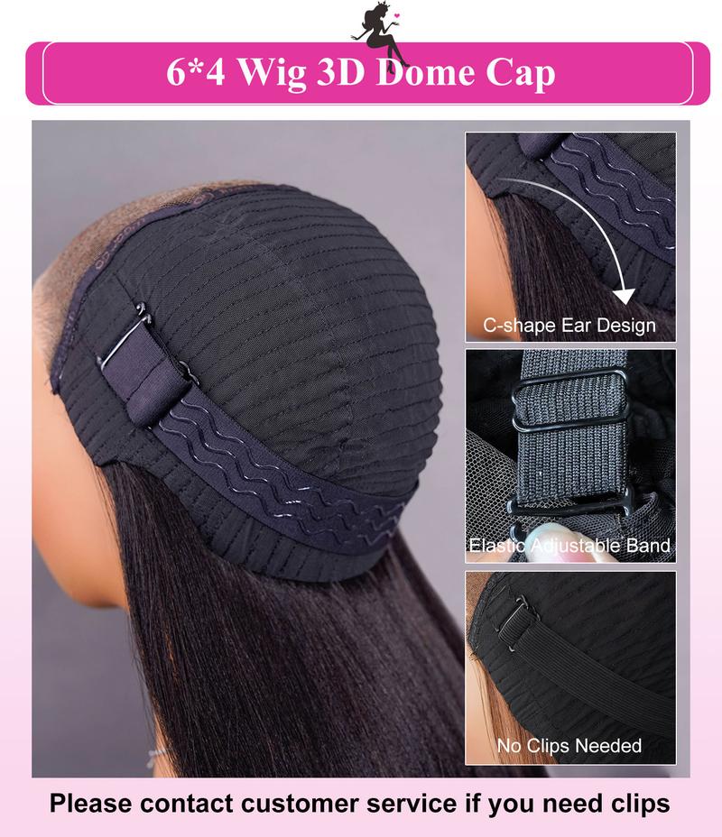 [Clearance Sale] BGMgirl Ocean Wave Pre Bleached  6*4 Wear Go Glueless 180% Density Pre Plucked Pre Cut HD Lace Closure Human Hair Wig e Cut HD Lace Closure Human Hair Wig TikTokShopBlackFriday