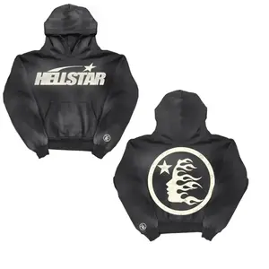 Hell-star Uniform Hoodie ‘Black’, Streetwear Top Pullover for Men Women, Streetwear Fit
