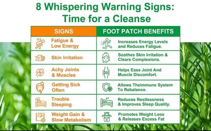 Foot Detox Patches for Stress Relief, Toxin Remova&Better Sleep Natural Deep Cleansing Pads Healthy Healthcare Solution Treatment