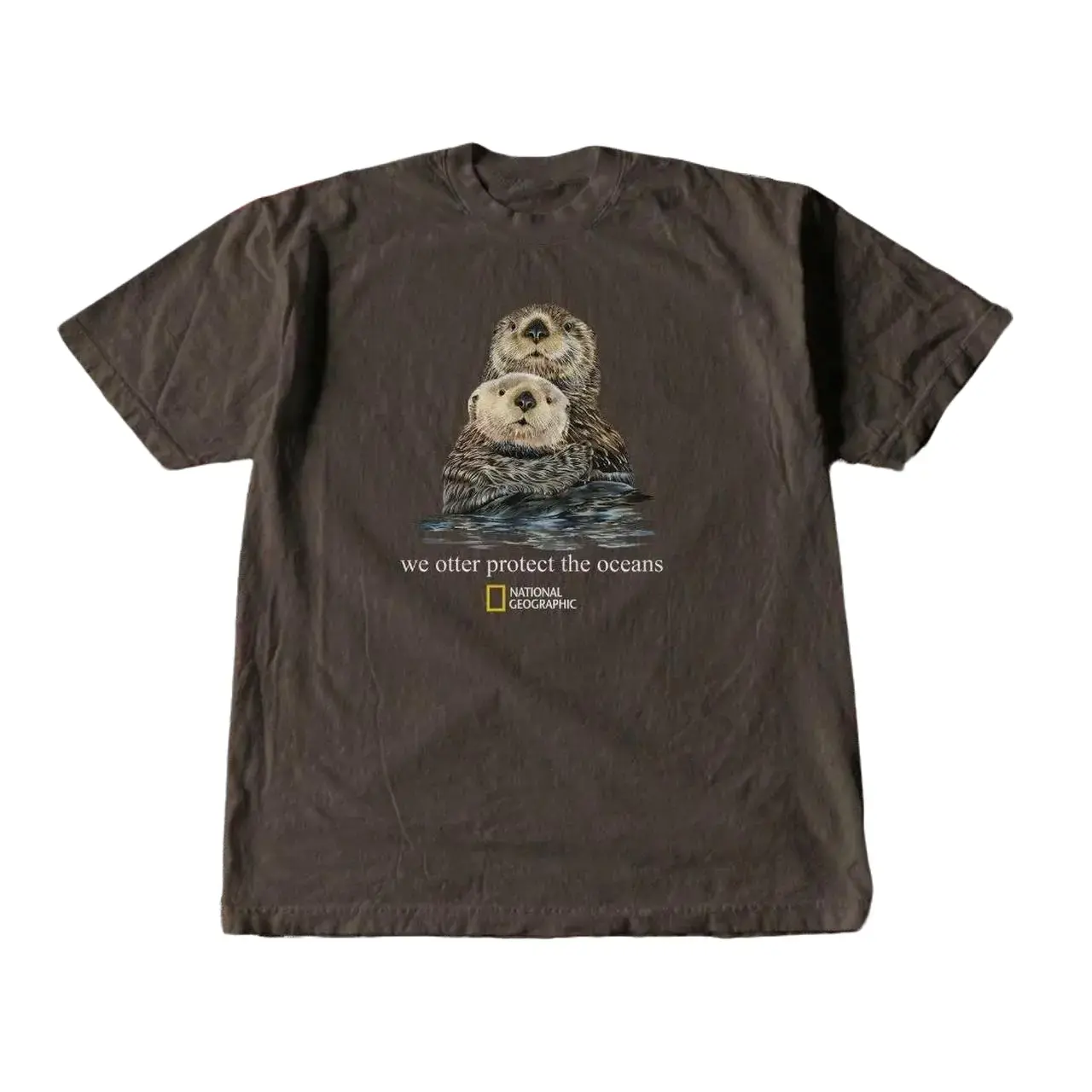 Gildan Men's and Women's T-shirt, otter tee shirt, "we otter protect the oceans", Animal tee, Y2k Unisex Graphic Tees Gothic Grunge Emo Scene Amity Affliction Style Clothes Menswear Womenswear Streetwear