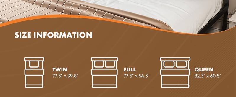 【Deal】Metal Platform Bed Mattress Foundation with Headboard and and Footboard, No Box Spring Needed with 800LBS Sturdy Wooden Slats Support