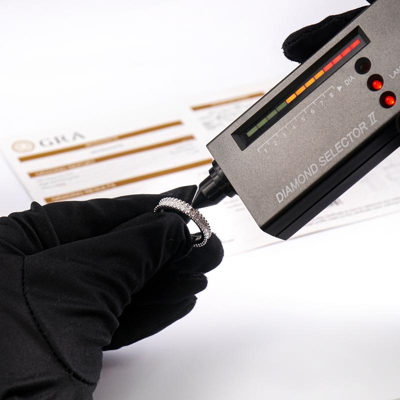 Delzzad Luxury Full Eternity Ring Band Stacking Ring Wedding Ring Synthetic Moissanite Ring Jewelry S925 Perfect Birthday Engagement Wedding Anniversary Christmas Gift