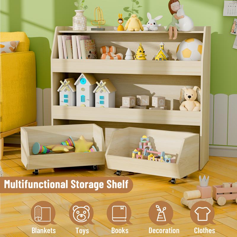 【LIVE】COZPAW 2 Tier/3 Tier Toy Storage Organizer with Movable Drawers, Large Capacity, Modern Design for Kids' Playrooms, Nursery, Kitchen, Bedrooms & Interior Organizing Furniture