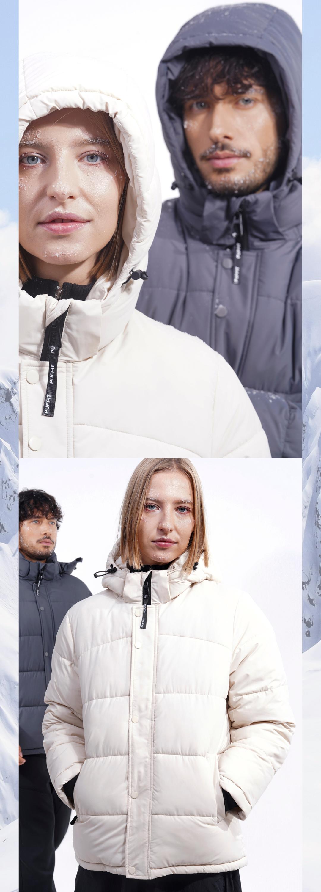 【Last Sale】PUFFIT WarmCore Premium Detachable-Hood Puffer Jacket | Classic Lightweight Winter Coat, Windproof, Water-Repellent, Adjustable Drawstring Design SpringStatements