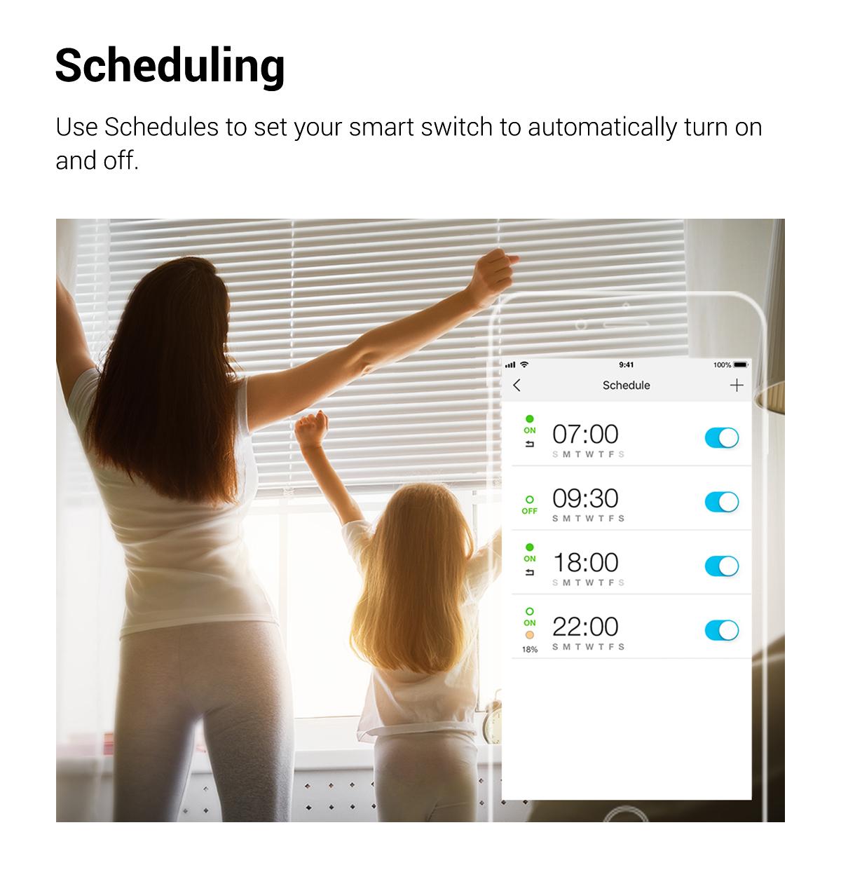 Tapo S500 (4-Pack) – Single-Pole Smart Light Switch | Matter-Ready* | Works with Alexa, Google & Samsung Bixby | App & Voice Control | Scheduling & Away Mode | Neutral Wire Required | UL Certified | 2.4 GHz Wi-Fi | No Hub Needed