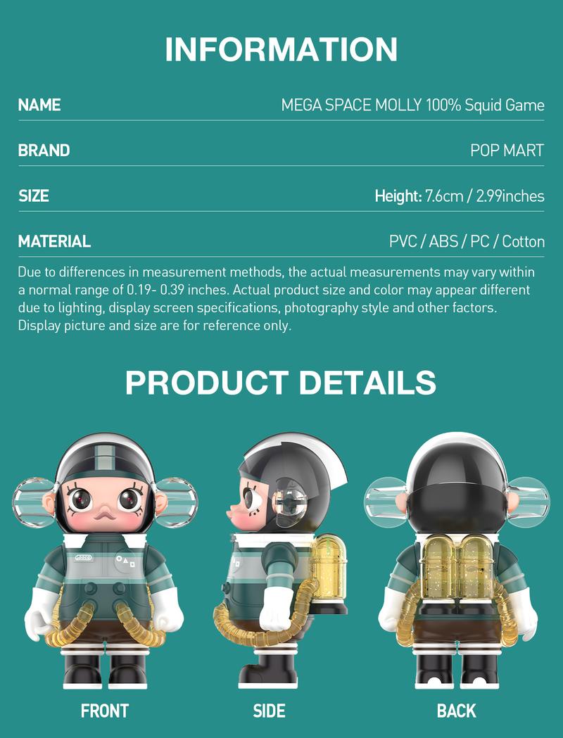 POP MART MEGA SPACE MOLLY 100% Squid Game
