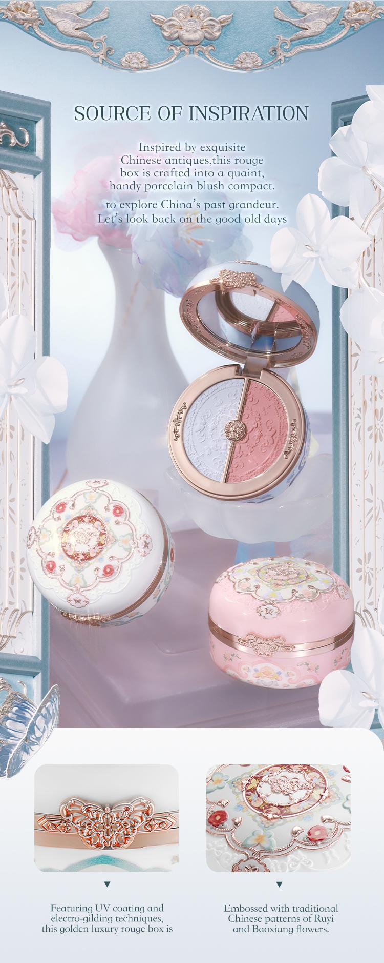 Flower Knows Butterfly Cloud Collar Collection Rouge Box Highlighting & Blush Duo, dealsforyoudays