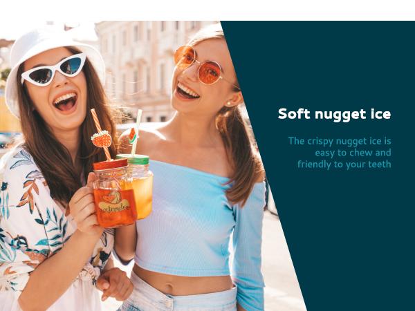 EUHOMY Nugget Ice Maker Countertop, 35Lbs/24H&44Lbs/24H Pebble Ice Maker Machine, Self-Cleaning Pellet Ice Machine with Ice Scoop&basket, Sonic Countertop Ice Machine for Home/Kitchen/Office(Black)