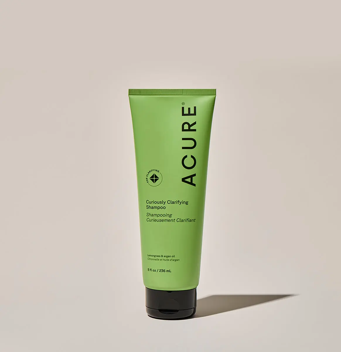 Acure Curiously Clarifying Shampoo, Gentle Cleansing Hydrating Daily Haircare Product for All Hair Types