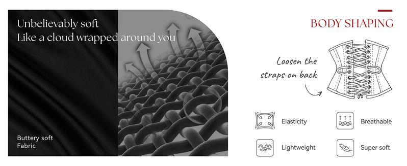 SHAPSHE Strapless Shapewear Corset Bodysuit Tops for Women Tummy Control V Neck Thong Body Shaper with Bra Going Out Outfits